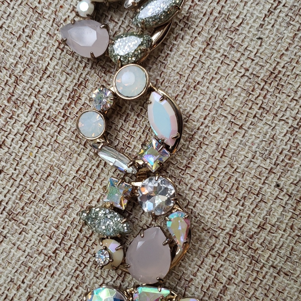 J.Crew Iridescent Crystal Wreath Cluster Bracelet - Picture 4 of 9